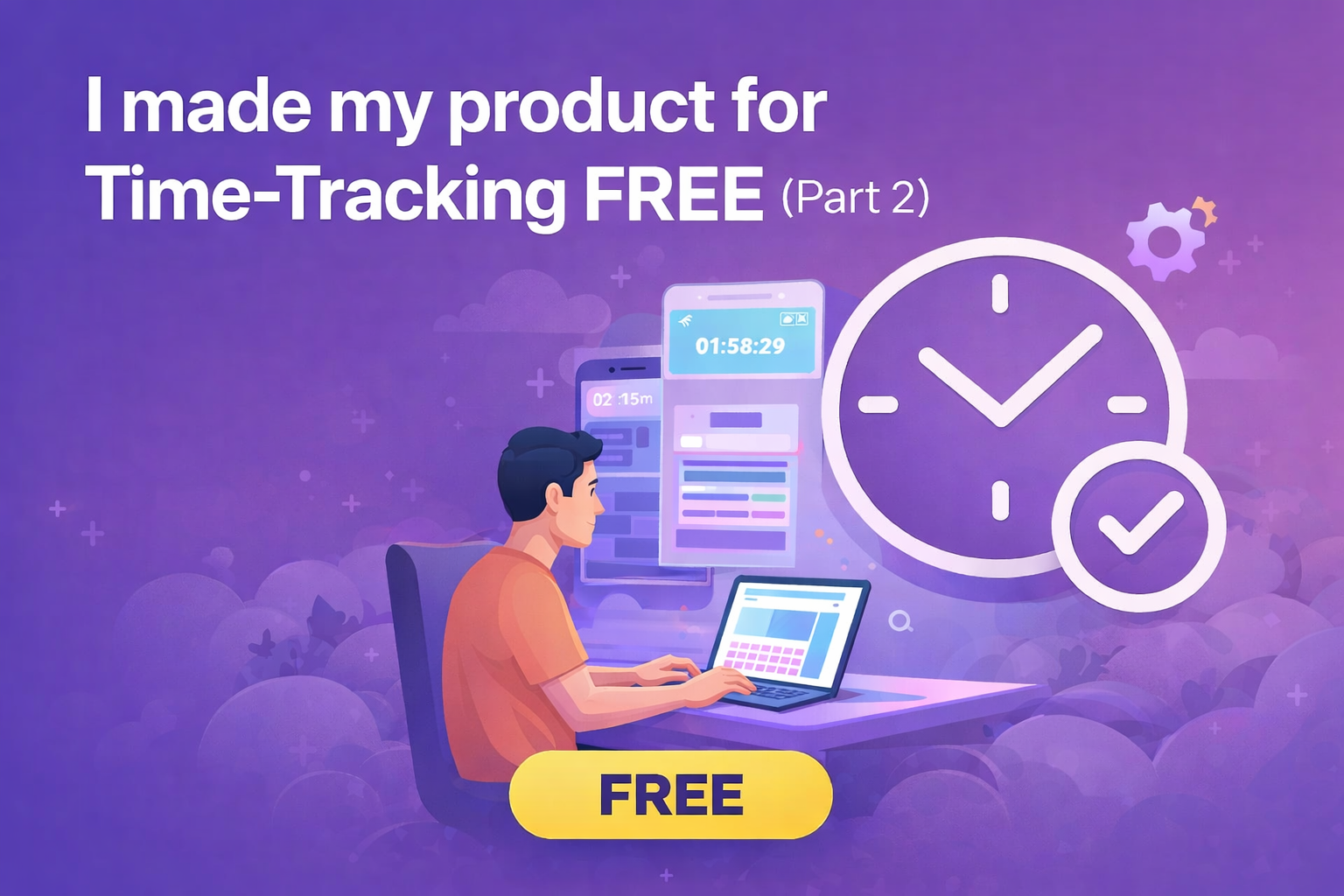 Illustration for the article I made my product for time tracking free